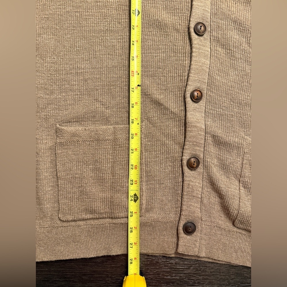 Polo by Ralph Lauren Men's Beige Cardigan Sweater - Picture 6 of 7